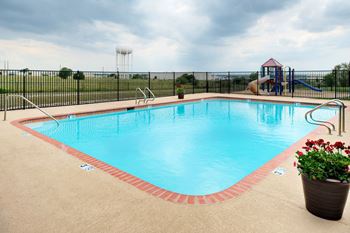 Sparkling swimming pool